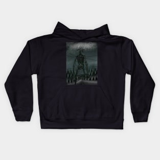 Siren Head Cryptid Art Kids Hoodie